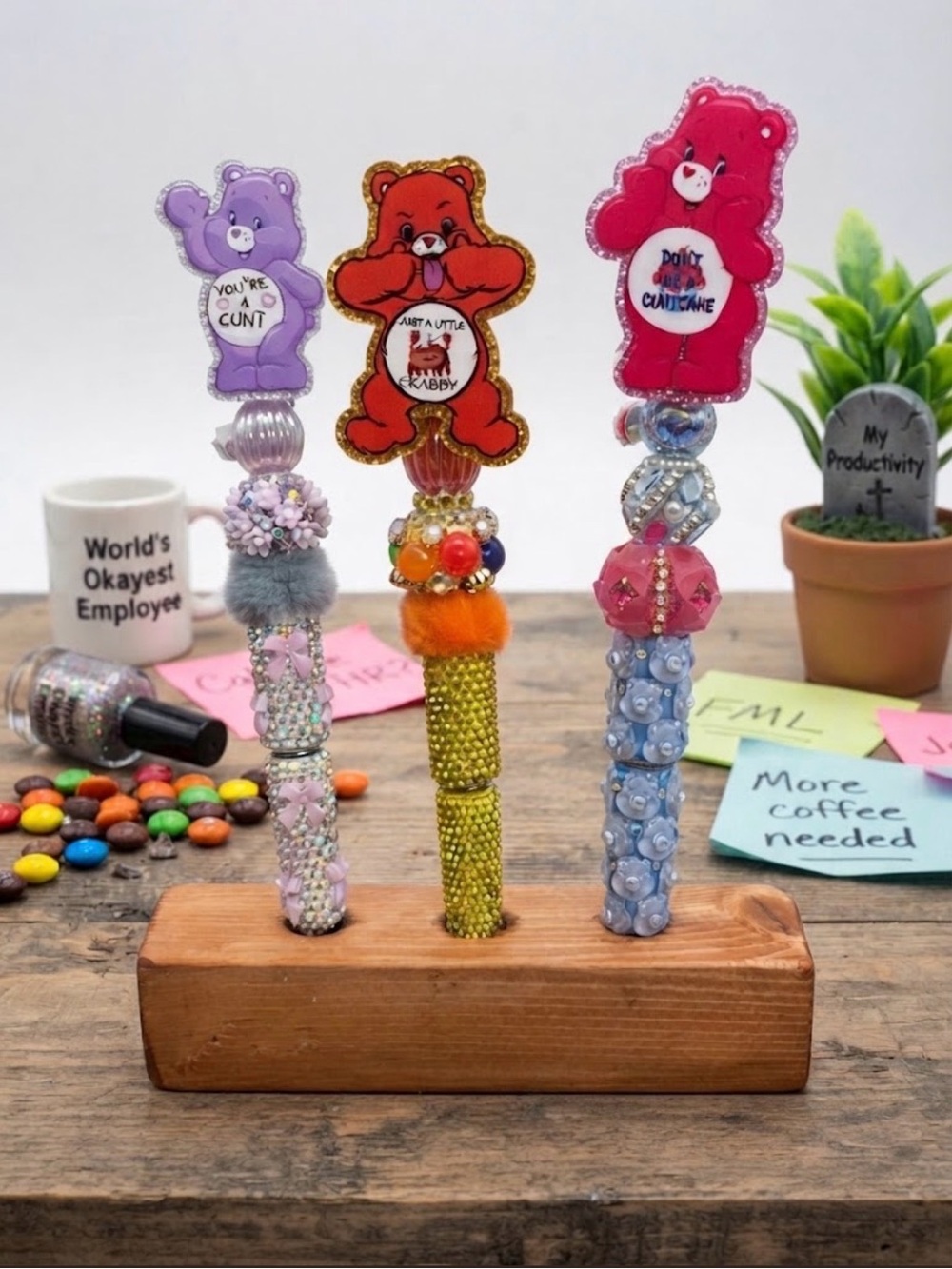 Custom Sassy Bear pens
